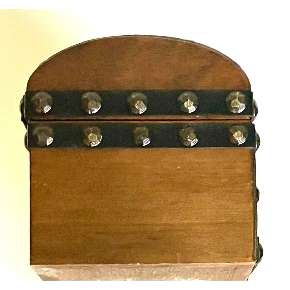 Vintage Treasure Chest Style Jewelry Box Japan